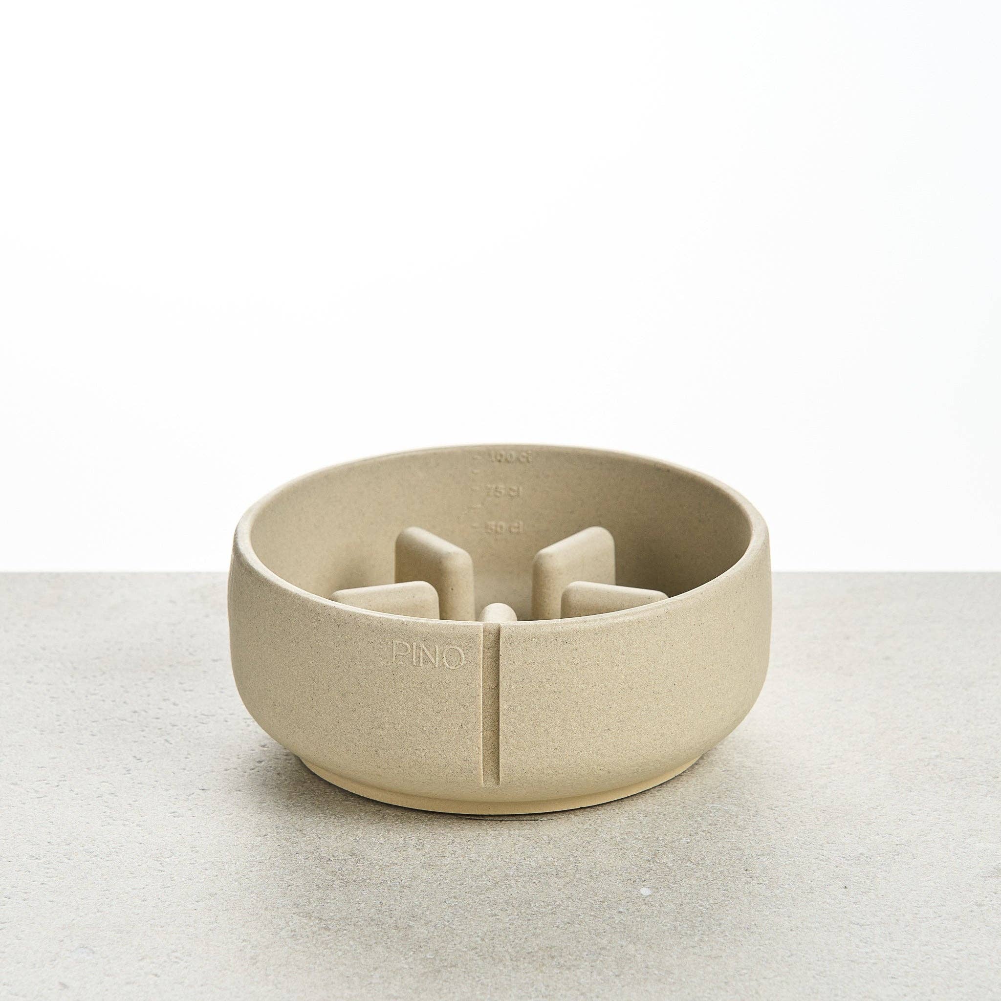 Pino – Slow Feeder Bowl – Ultra-durable Sandstone & Hypoallergenic