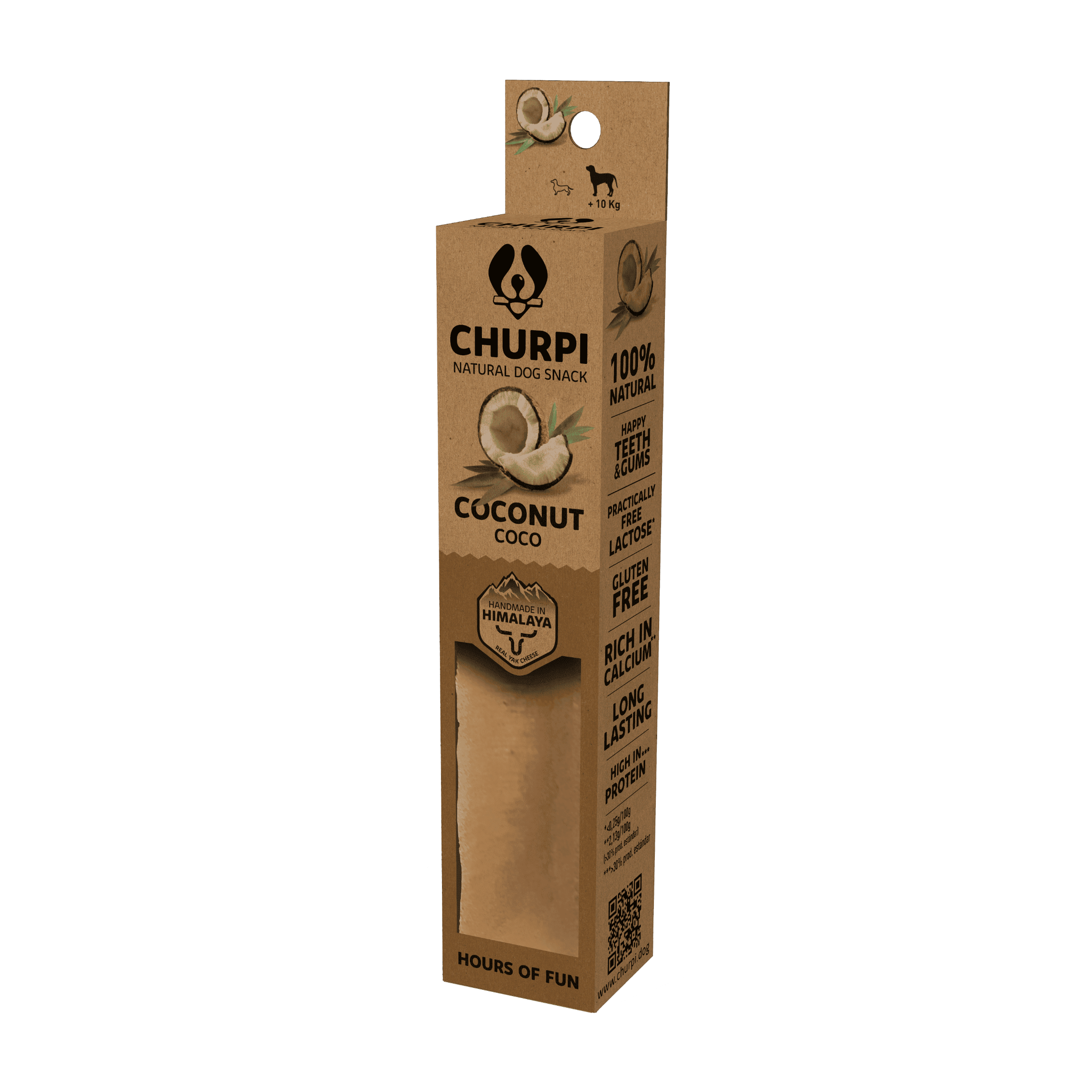 Churpi Dog Chew – Coco - Barrita Natural de Yak