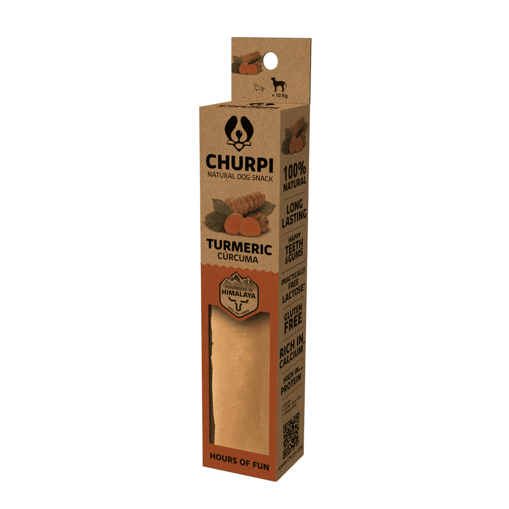 Churpi Dog Chew – Barrita Natural de Yak con Cúrcuma