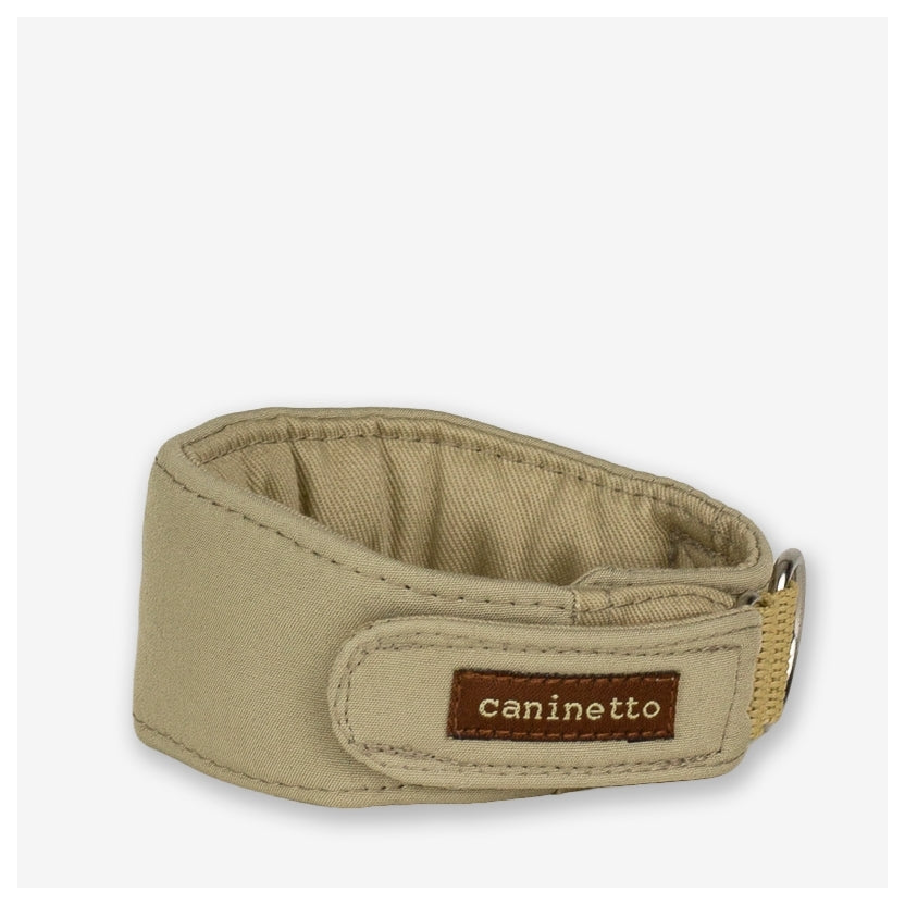Caninetto Collar Acolchado Biege para Galgos