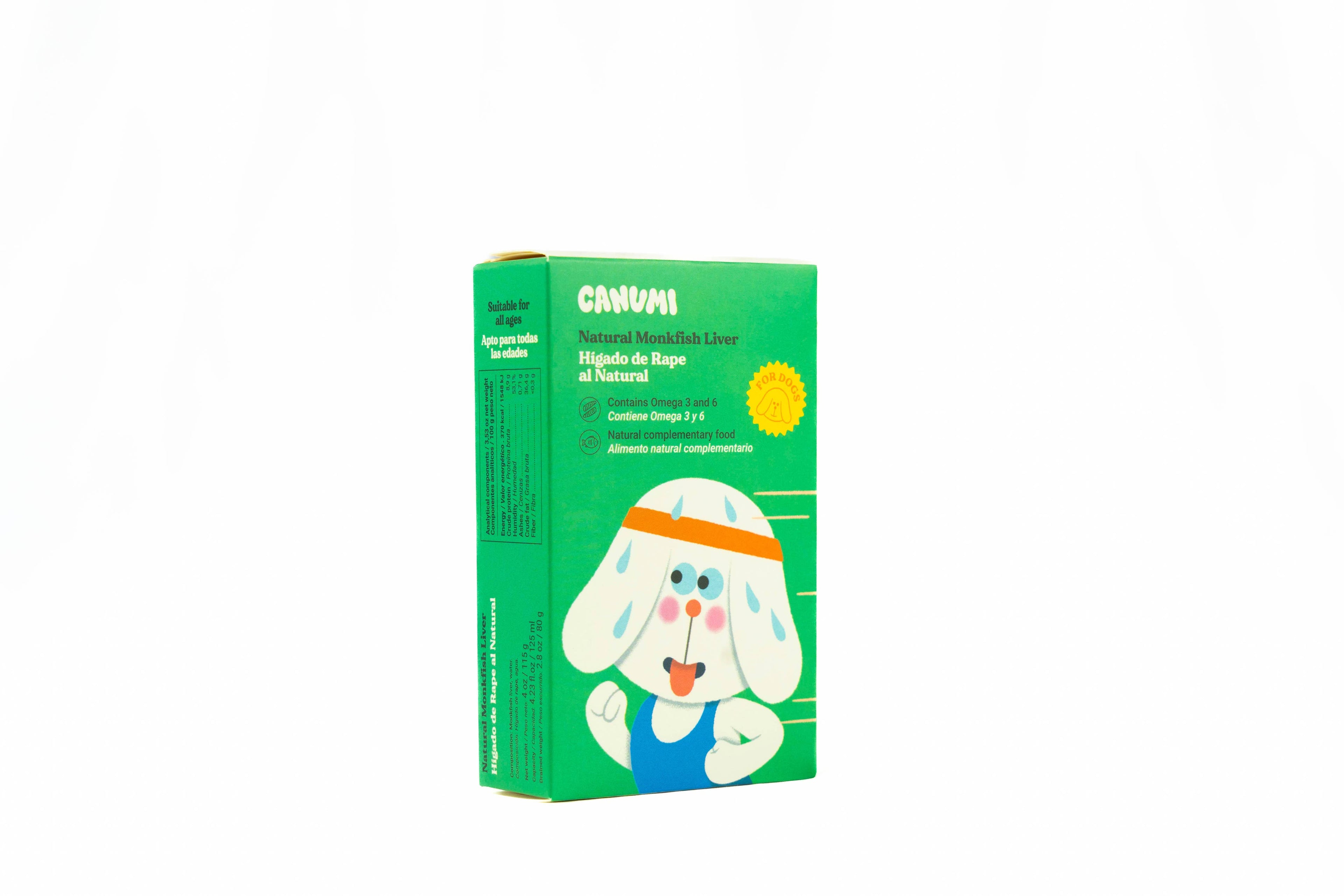 Canumi Wet Dog Food - Monkfish Liver Delicacy - Adult Dogs