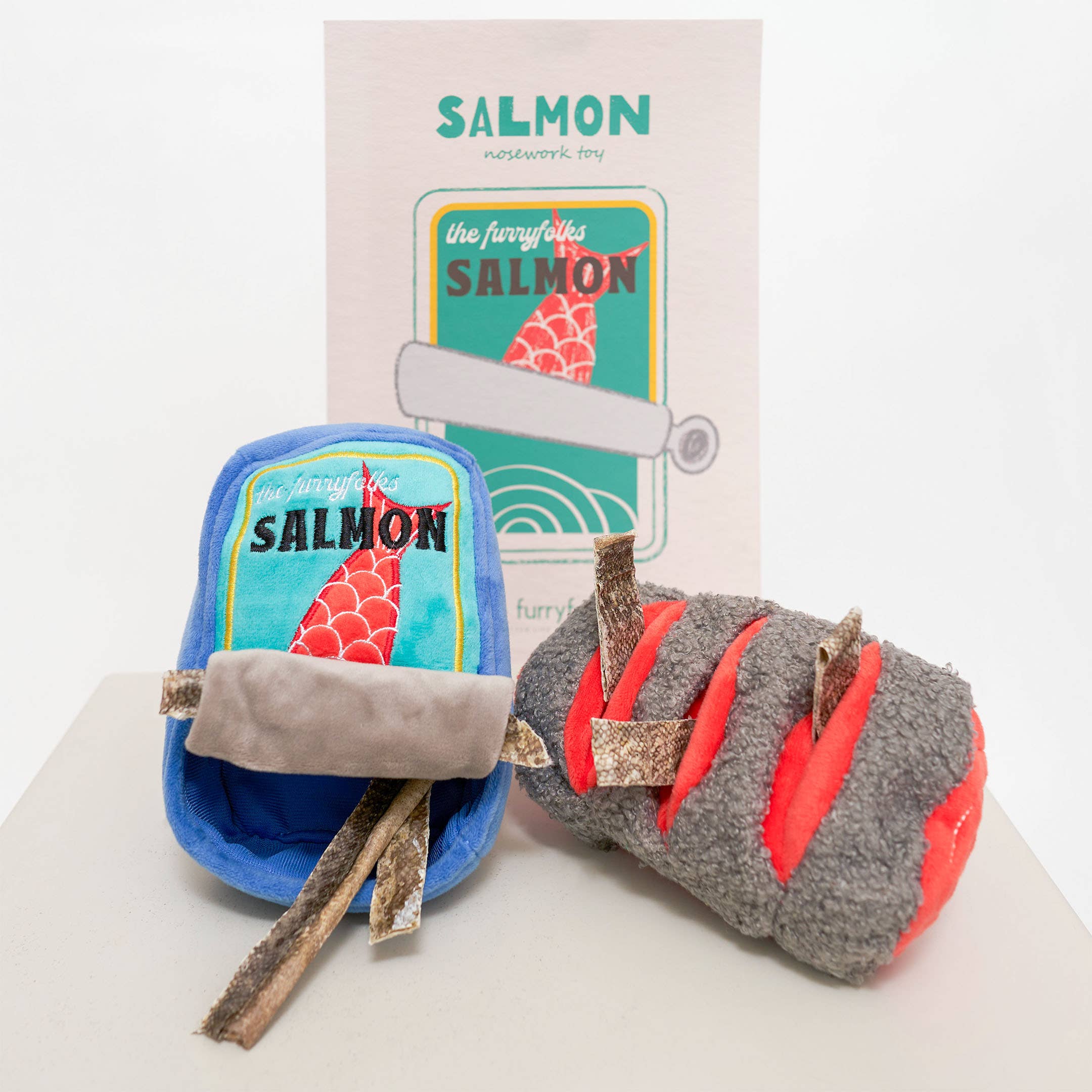The Furryfolks – Tinned Salmon – Dog Interactive Nosework Toy