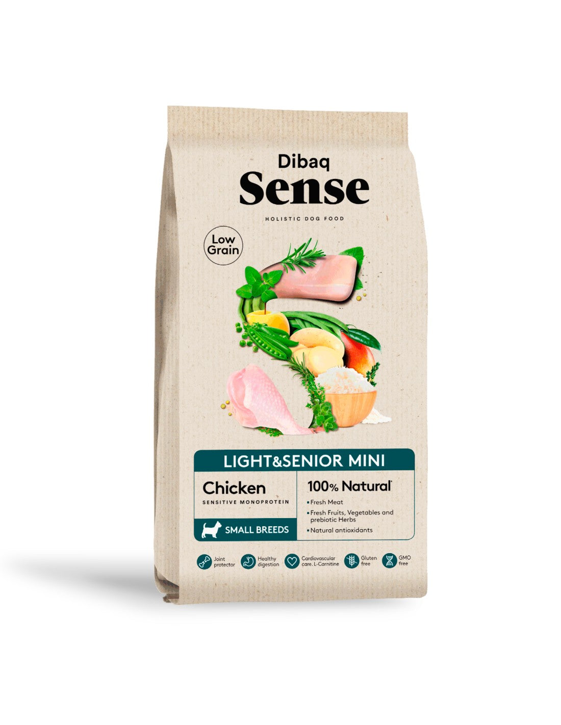 Dibaq Low Grain Kibble - Pollo Mini - Light & Senior