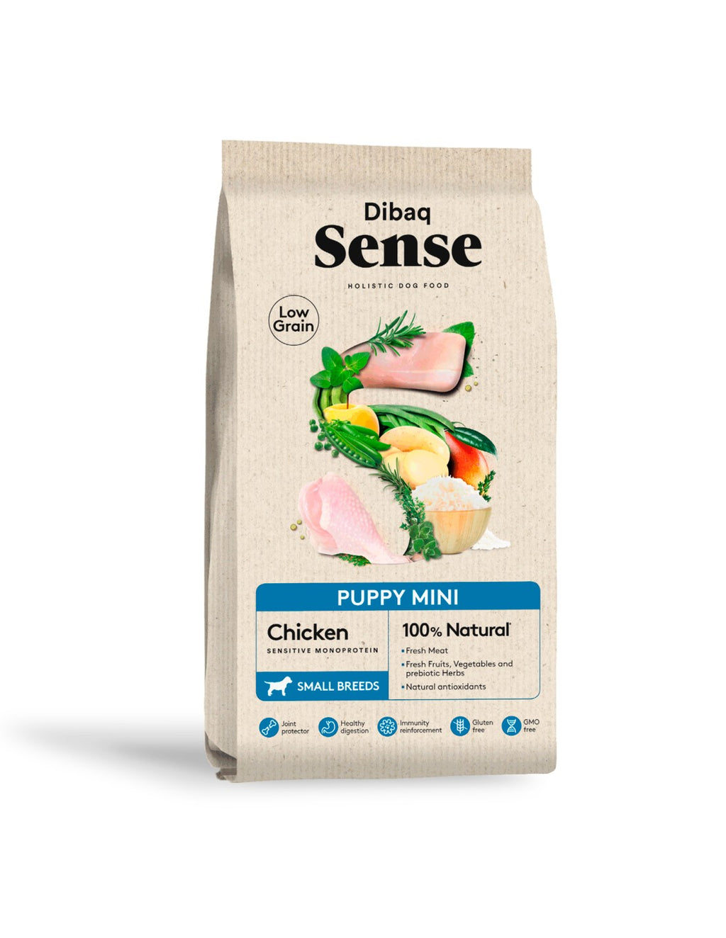 Dibaq Sense Low Grain Kibble - Chicken Mini - Puppy Food