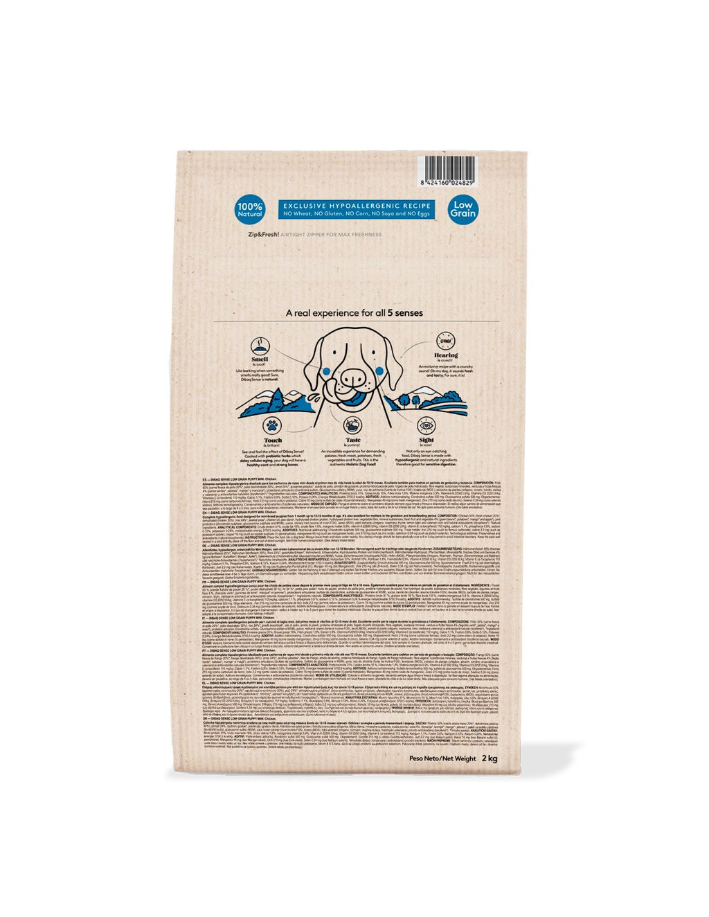 Dibaq Sense Low Grain Kibble - Chicken Mini - Puppy Food