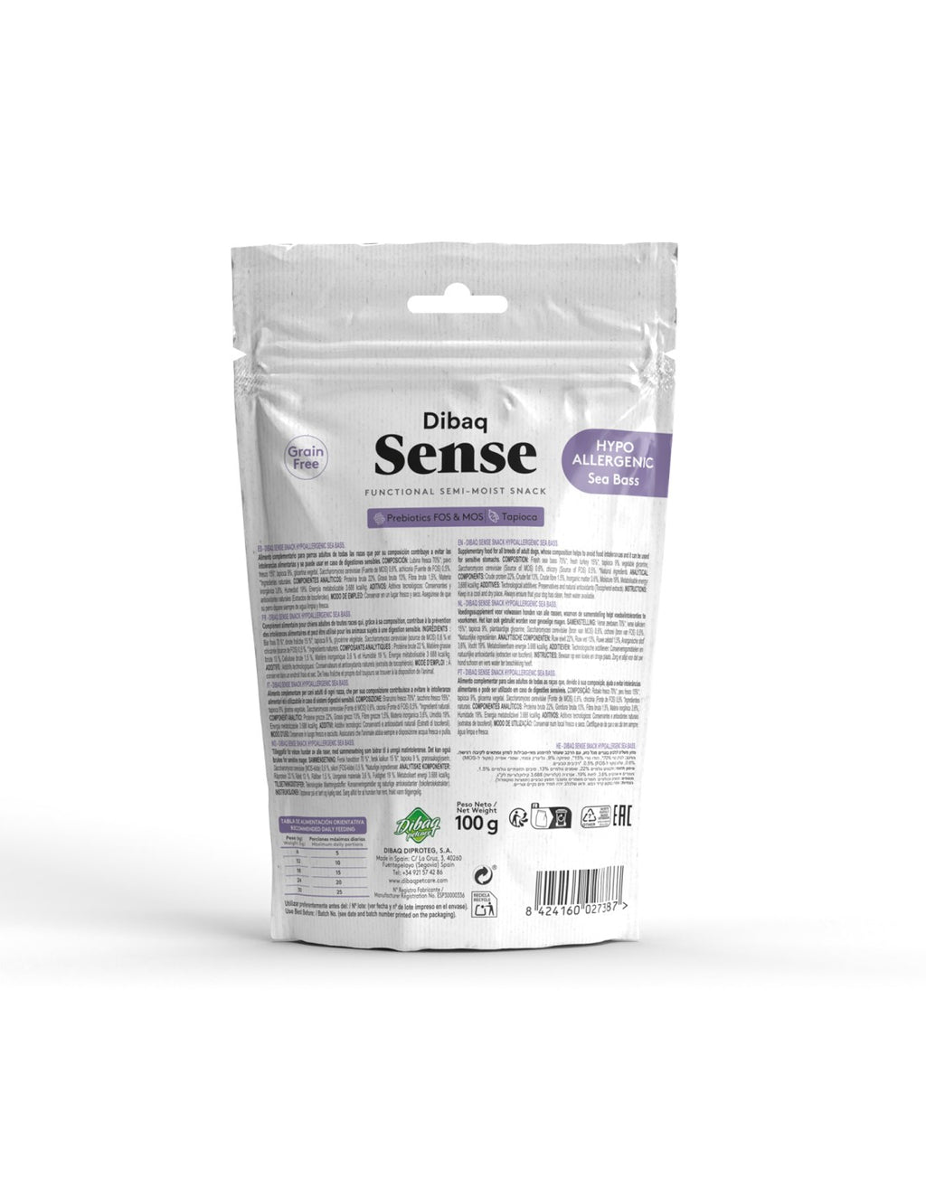 Dibaq Sense Soft Snack - Sea Bass - Hypoallergenic