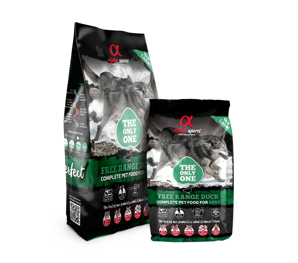 Alpha Spirit Kibble - Duck & Fish Recipe - Adult Dogs (The Only One)