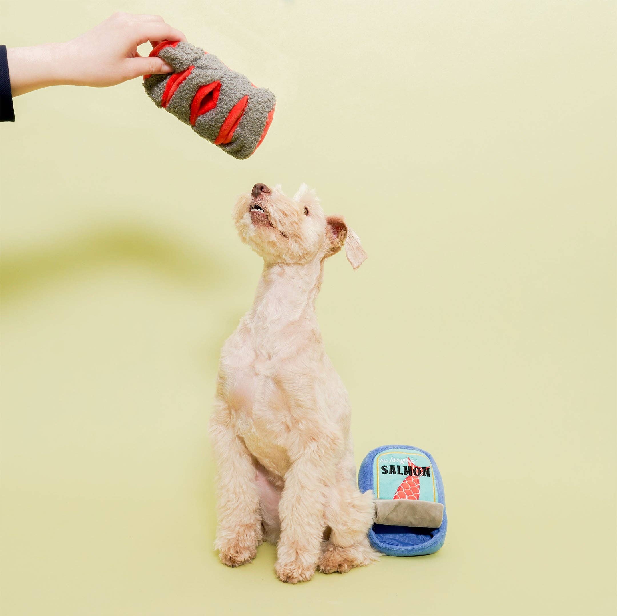 The Furryfolks – Tinned Salmon – Dog Interactive Nosework Toy