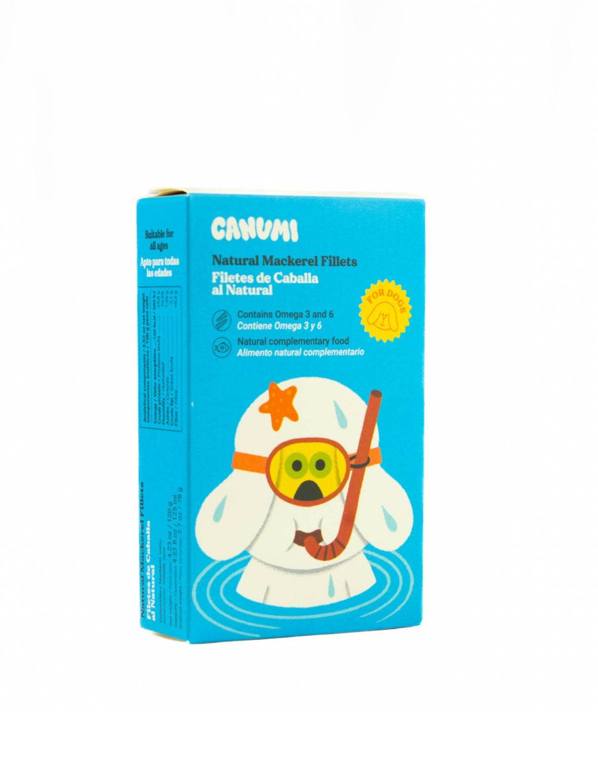 Canumi Wet Dog Food - Wild Atlantic Mackerel Fillets - Adult Dogs