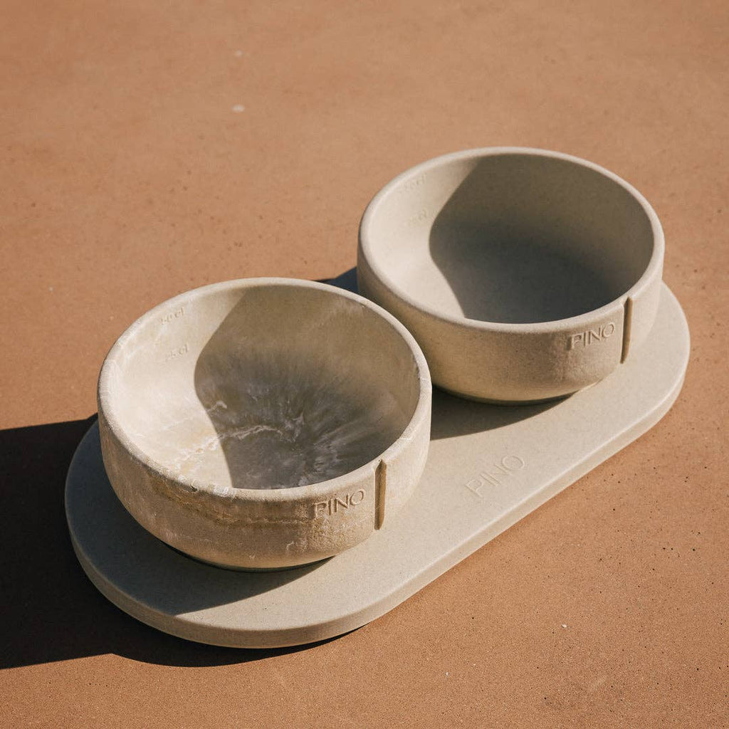 Pino – Classic Dog Bowl – Ultra-durable Sandstone & Hypoallergenic
