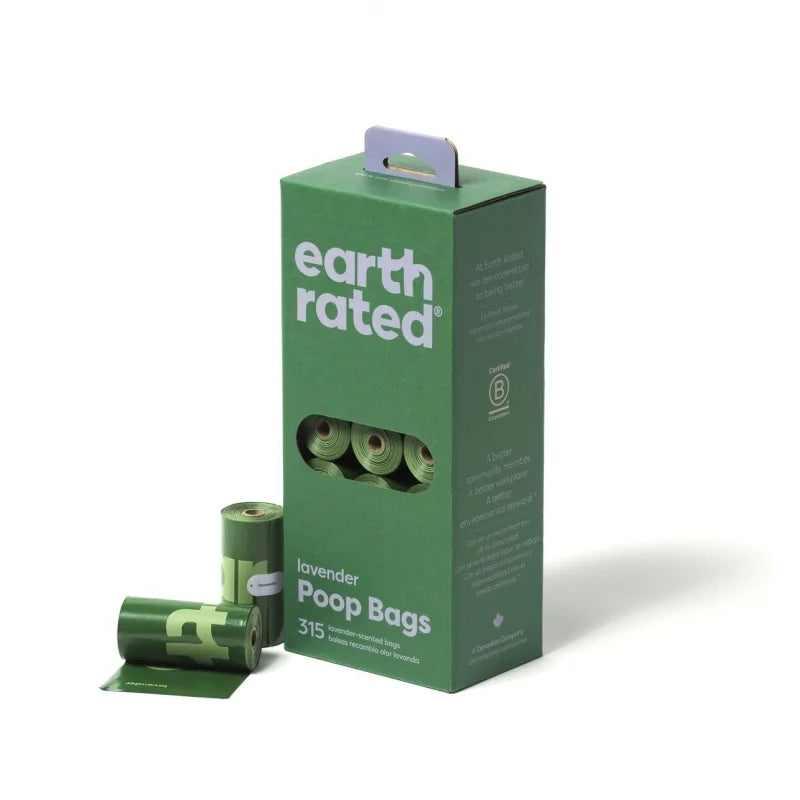 Earth Rated – Dog Waste Bags 21 Pack – Leak-Proof & Recycled