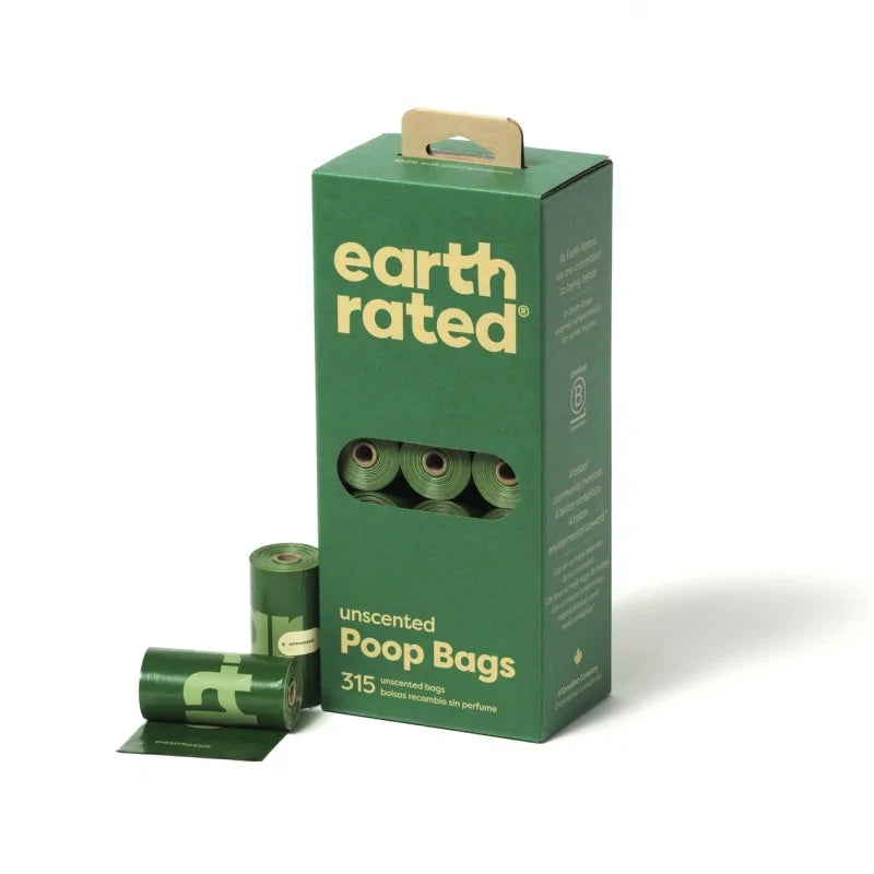 Earth Rated – Dog Waste Bags 21 Pack – Leak-Proof & Recycled