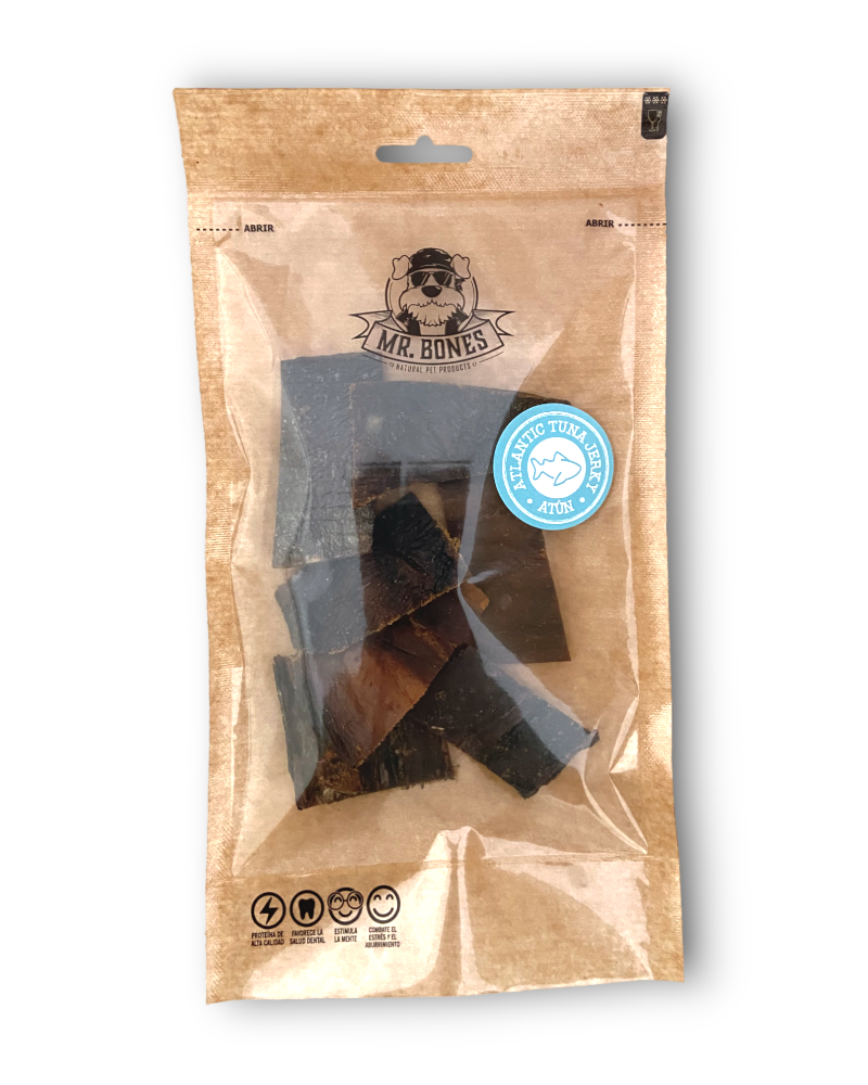 Mr.Bones Natural Dog Chews – Atlantic Tuna Jerky – Dental Health