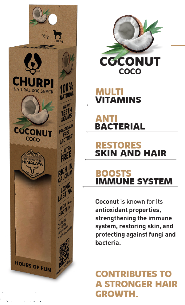 Churpi Dog Chew – CoconutNatural Yak Bar