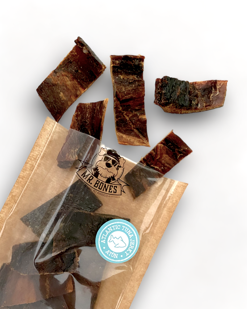 Mr.Bones Natural Dog Chews – Atlantic Tuna Jerky – Dental Health