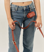 CAFIDE – Correa de Cuero Vegano Jala Marrón – Multi-Posición