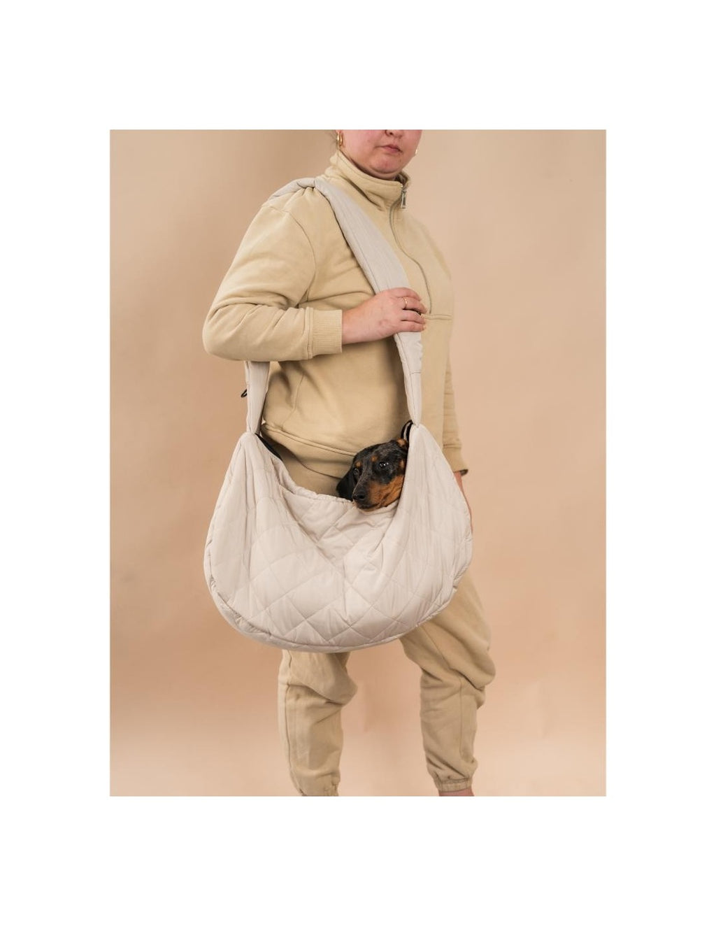 FuzzYard Life Transportín Bandolera Acolchado - Sandstone