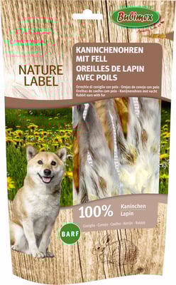 Orejas de conejo con pelo 100g