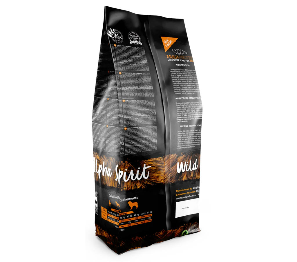 Alpha Spirit Kibble - Multiprotein - Adult Dogs (The Only One)