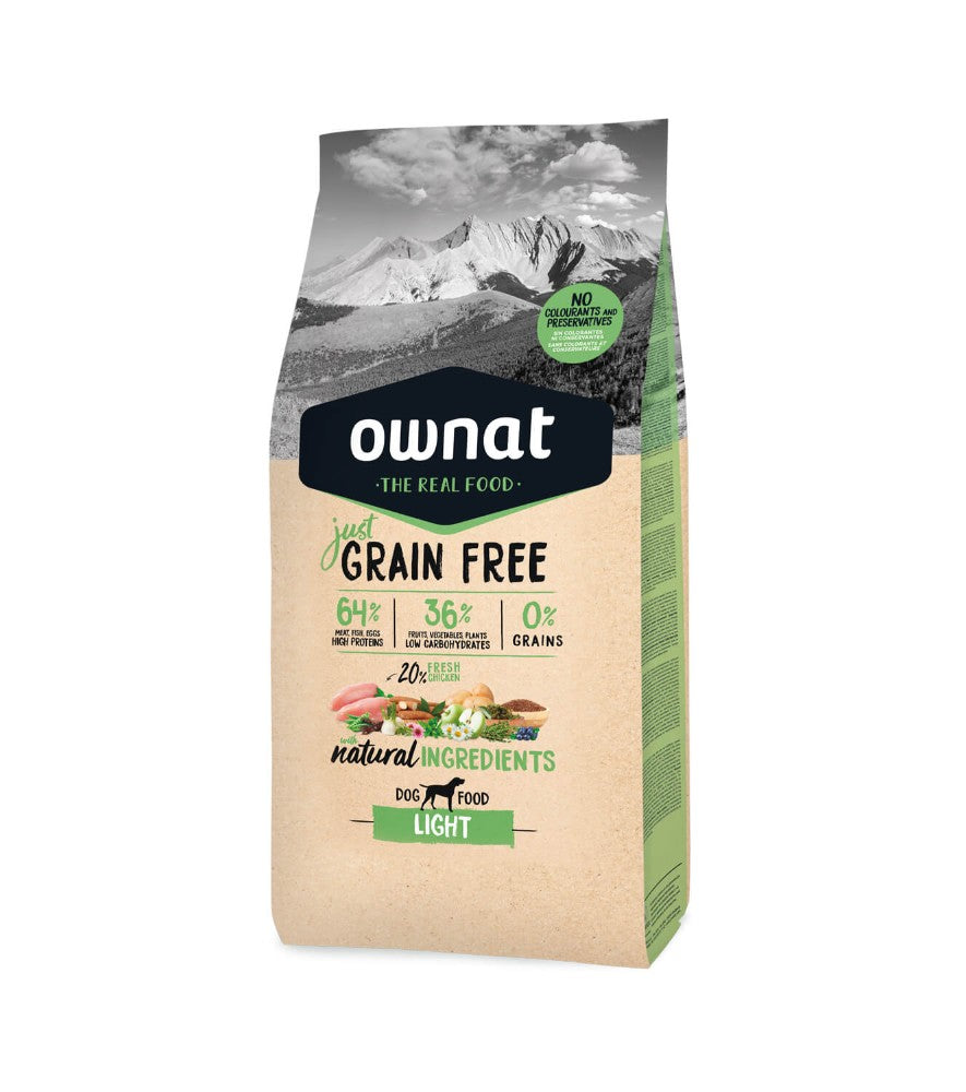 Ownat Grain‑Free Kibble - Chicken Light - Adult Dog Food