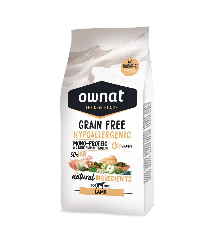 Ownat Kibble - Lamb Hypoallergenic Grain‑Free Adult Dog Food