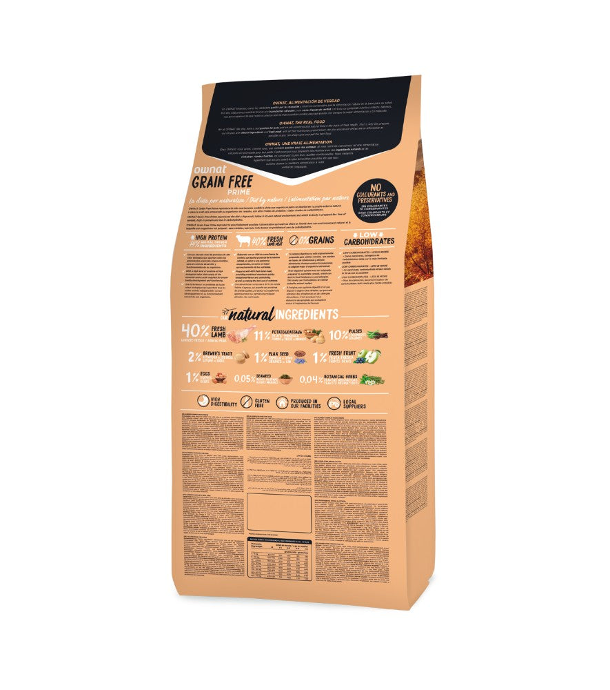 Ownat Grain‑Free Prime Kibble - Cordero - para Cachorros