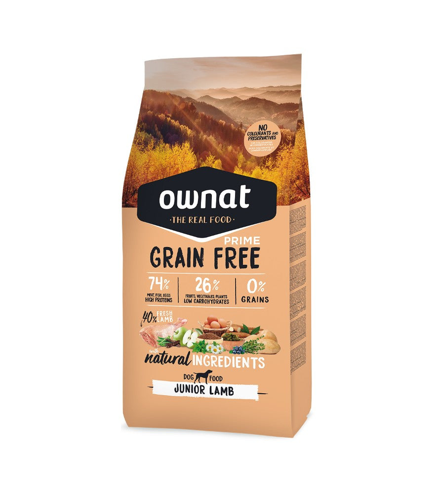 Ownat Grain‑Free Prime Kibble - Cordero - para Cachorros