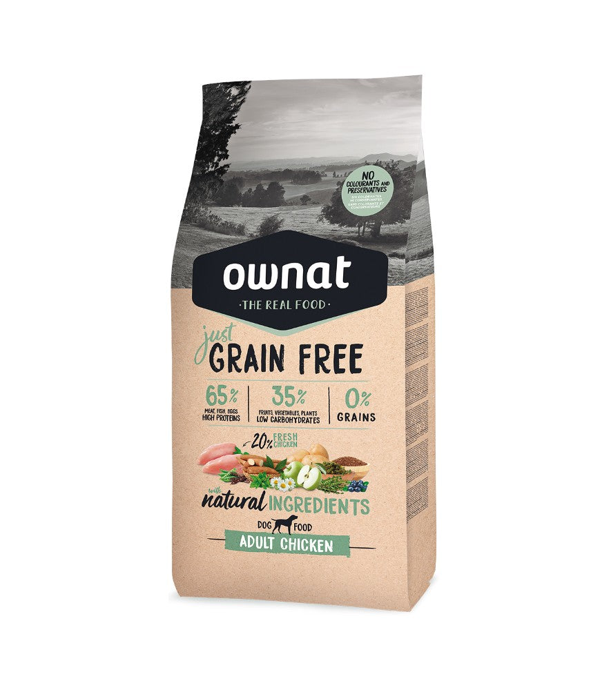Ownat Grain‑Free Kibble - Chicken for Adult Dogs