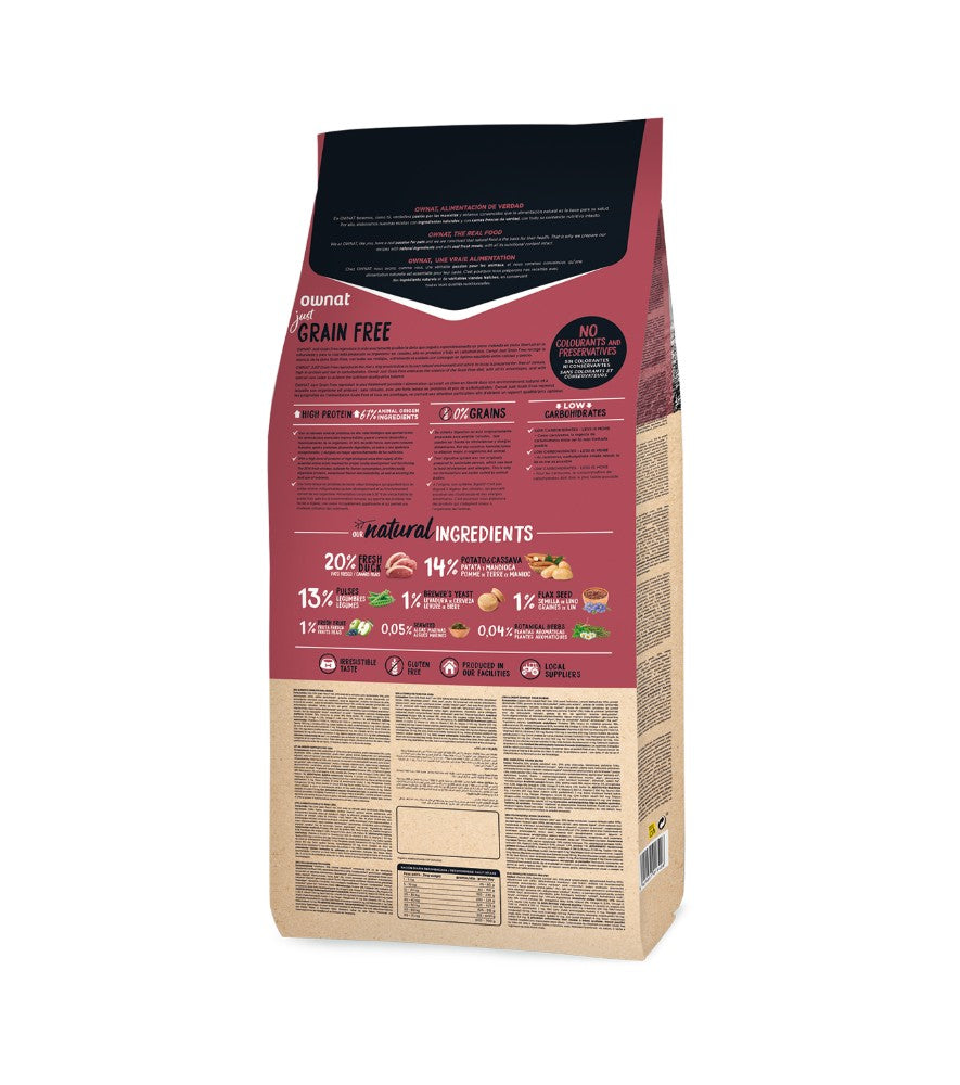 Ownat Grain‑Free Kibble - Duck - Adult Dog Food