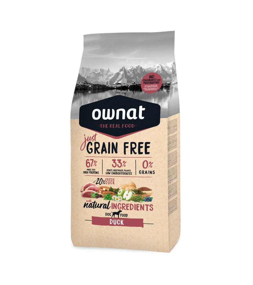 Ownat Grain‑Free Kibble - Duck - Adult Dog Food