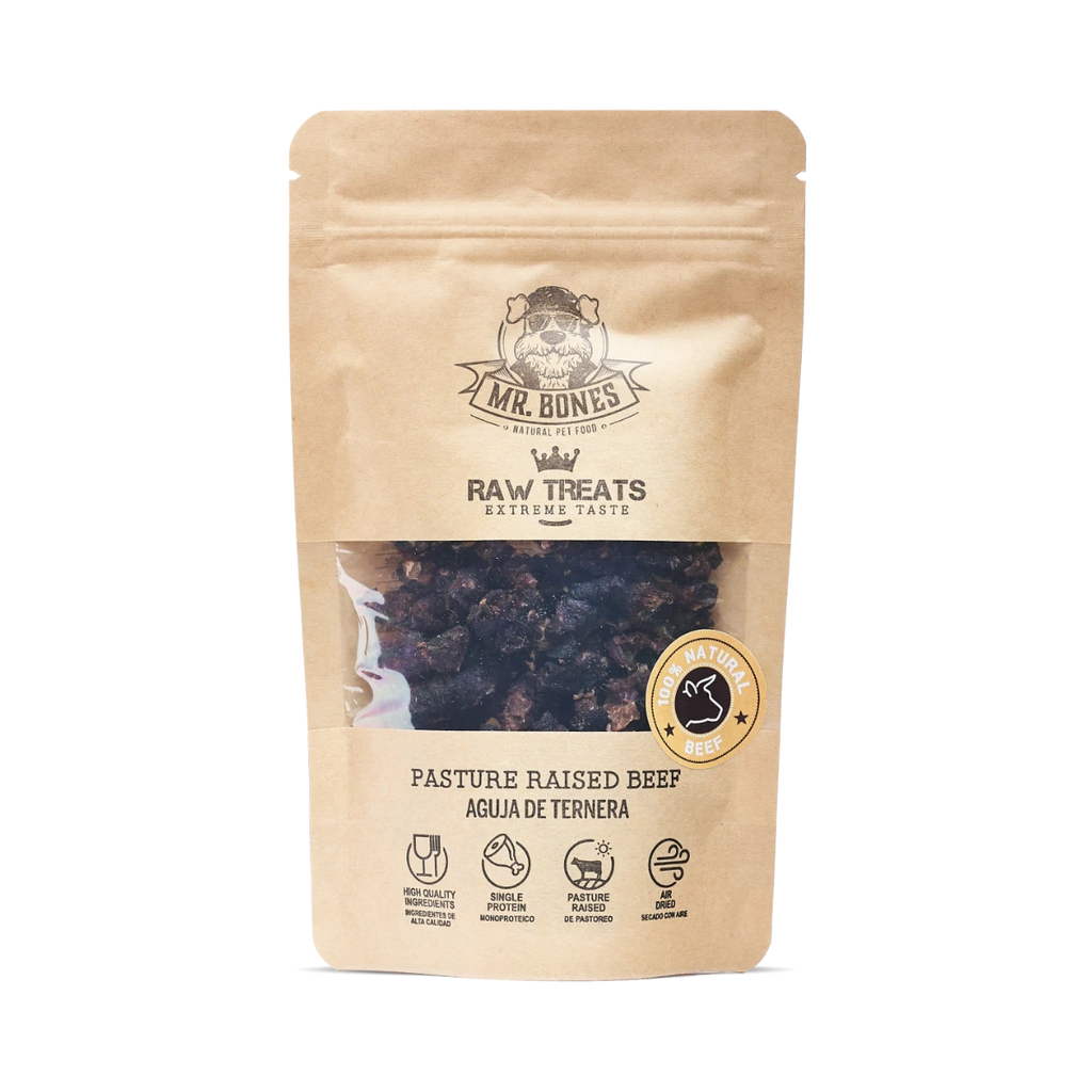 Mr.Bones Natural Dog Treats – Raw Beef – Single-Protein
