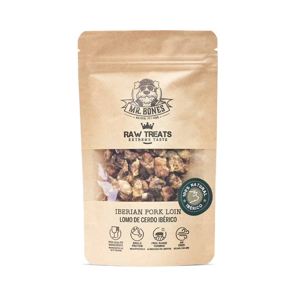 Mr.Bones Natural Dog Treats – Raw Iberian Pork – Single-Protein