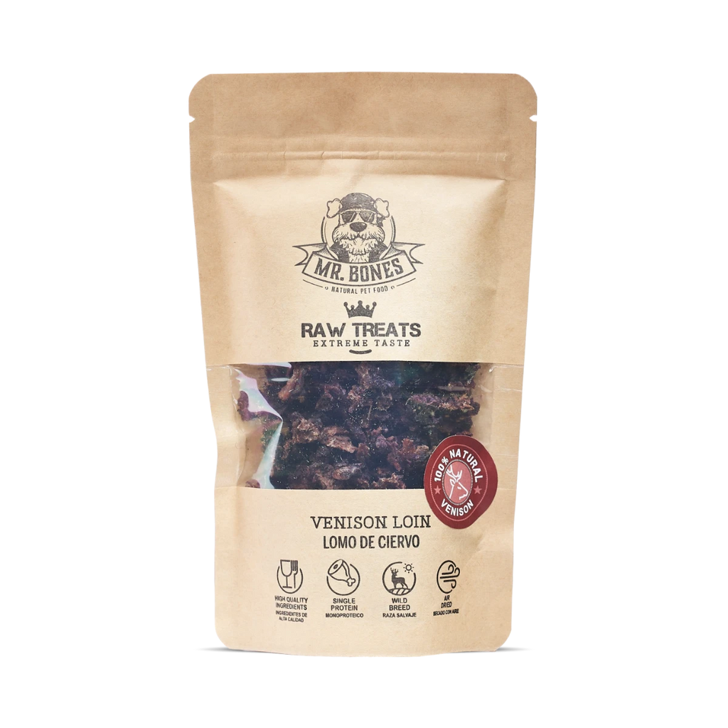 Mr.Bones Natural Dog Treats – Venison Raw – Single-Protein