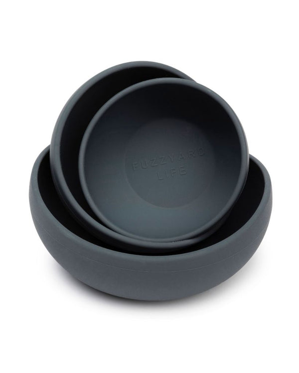 FuzzYard Life Silicone Bowl Slate Grey