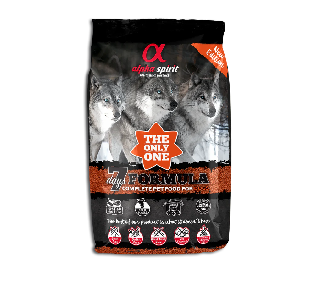 Alpha Spirit Kibble - 7 Days Formula (The Only One Range) for Adult Dogs