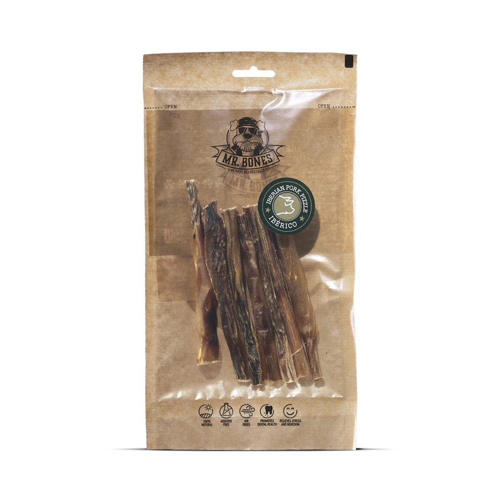 Mr.Bones Natural Dog Chews – Nervio de Cerdo Ibérico – Salud Dental Natural