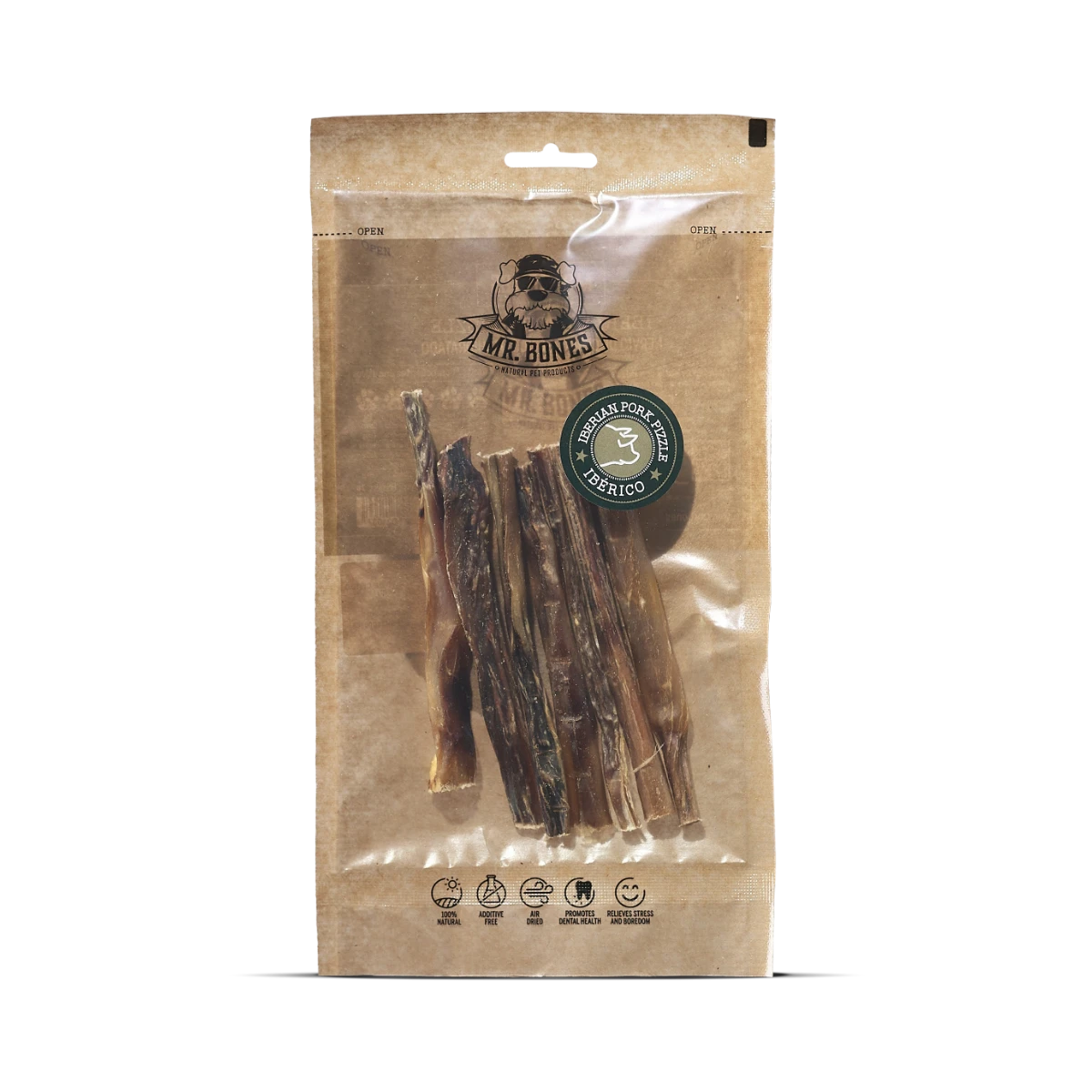 Mr.Bones Natural Dog Chews – Nervio de Cerdo Ibérico – Salud Dental Natural