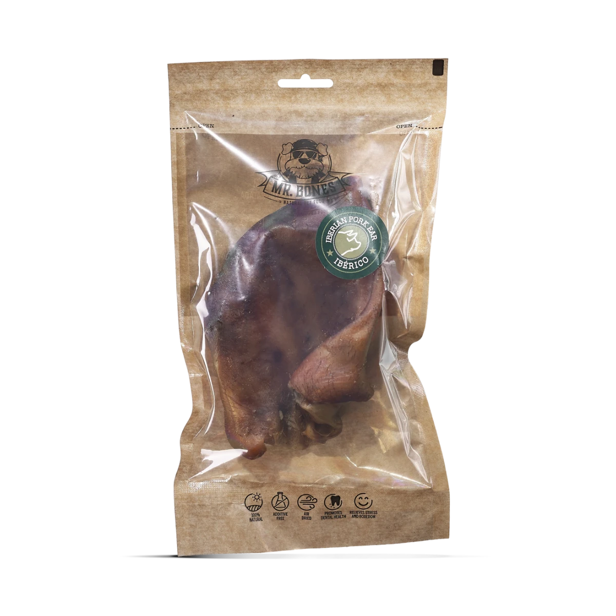 Mr.Bones Chews Naturales para Perros – Oreja de Cerdo Ibérico – Salud Dental Natural