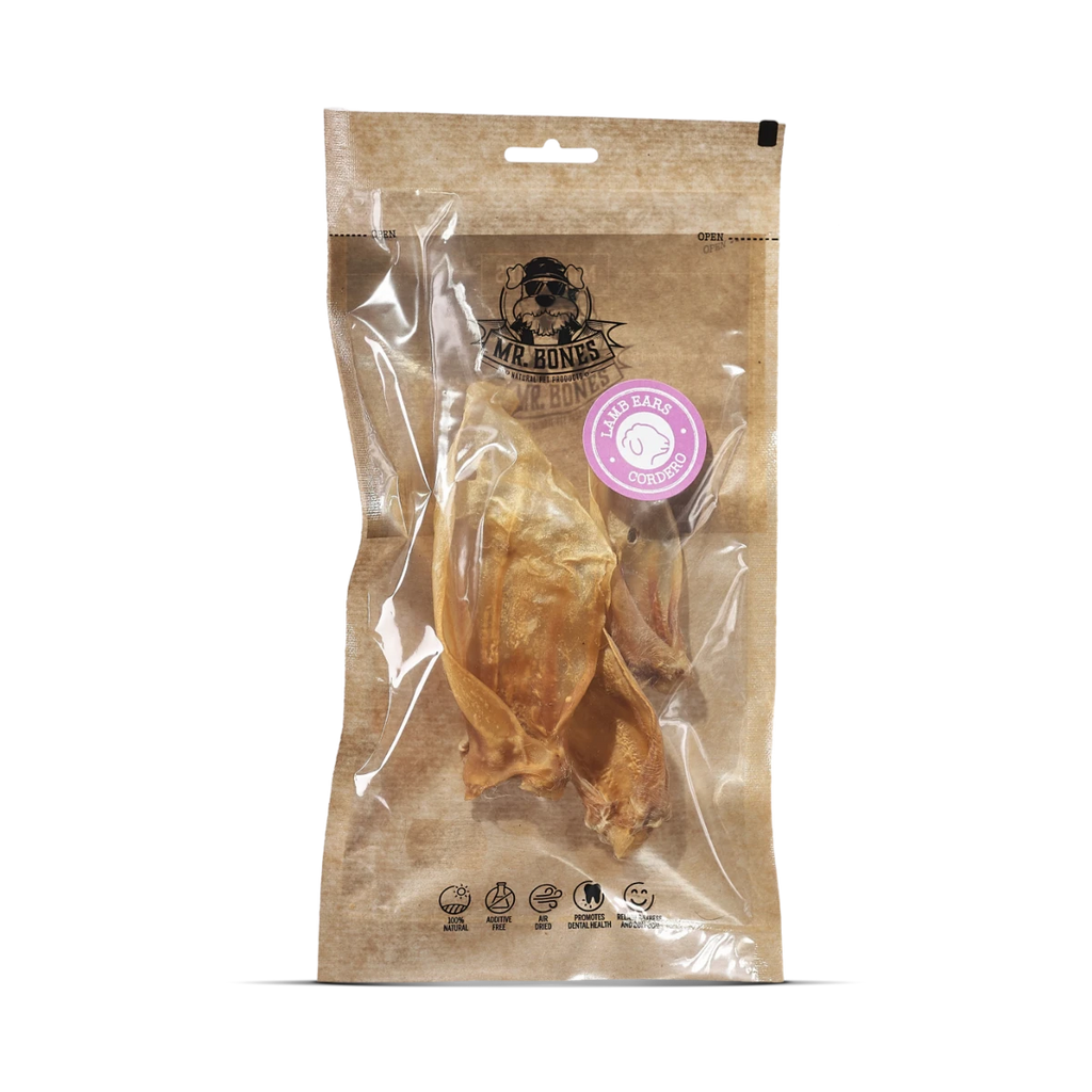 Mr.Bones Natural Dog Chews – Lamb Ear – Natural Dental Health
