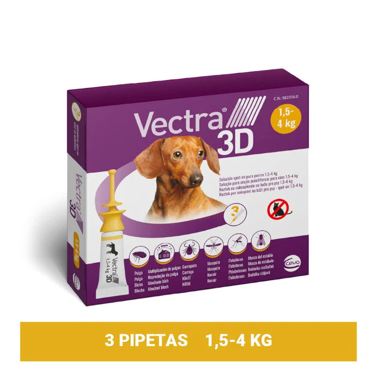 Vectra – 3D Dog Treatment – Flea & Tick Defence