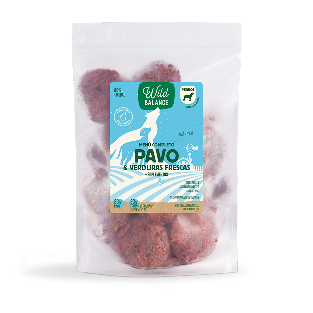Wild Balance Menú completo de pavo para perros