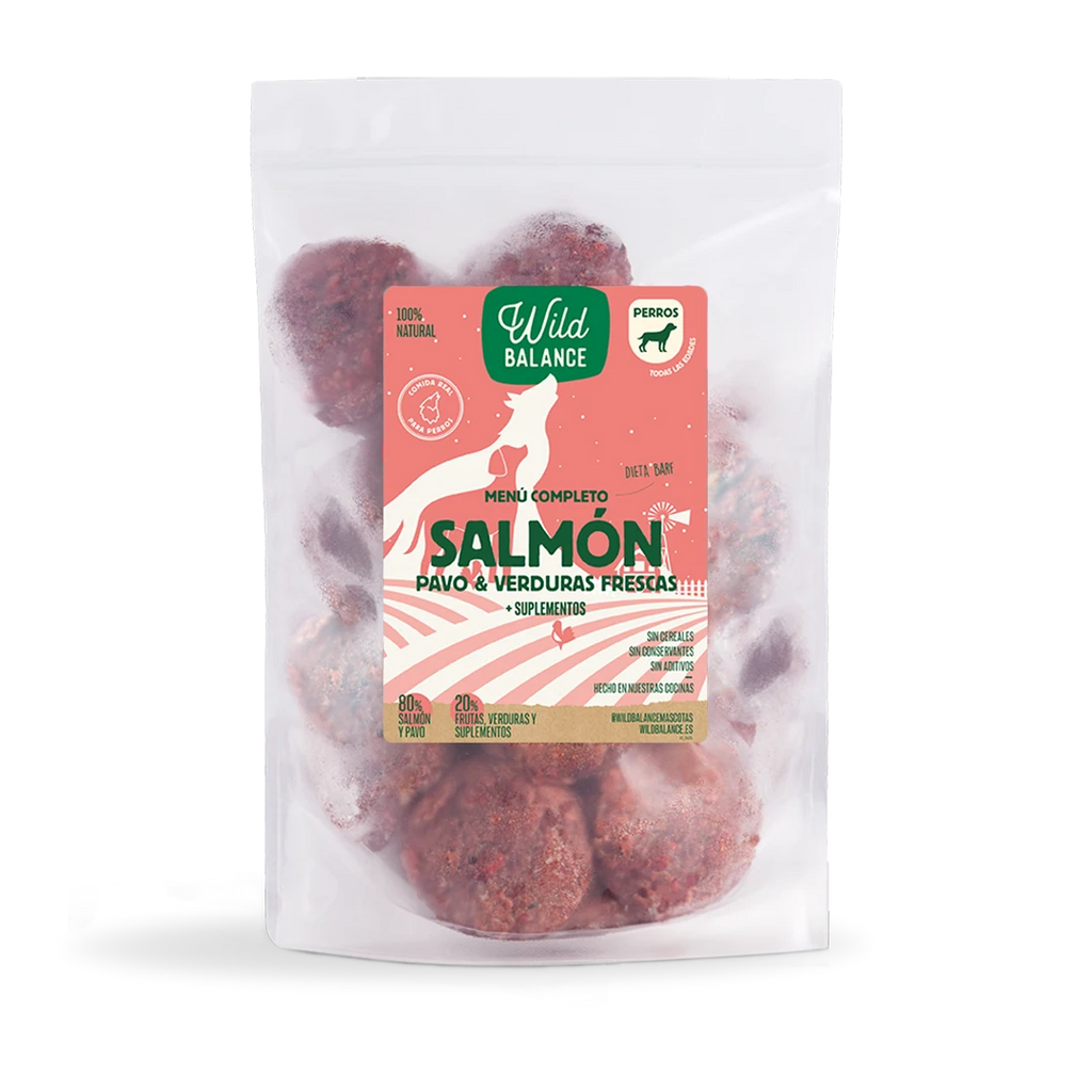 Wild Balance Menú completo de salmon y pavo para perros