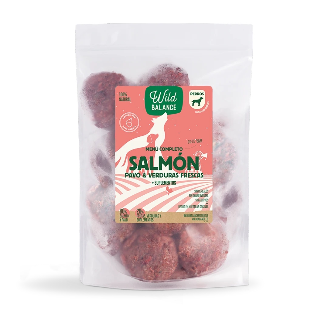 Wild Balance Menú completo de salmon y pavo para perros